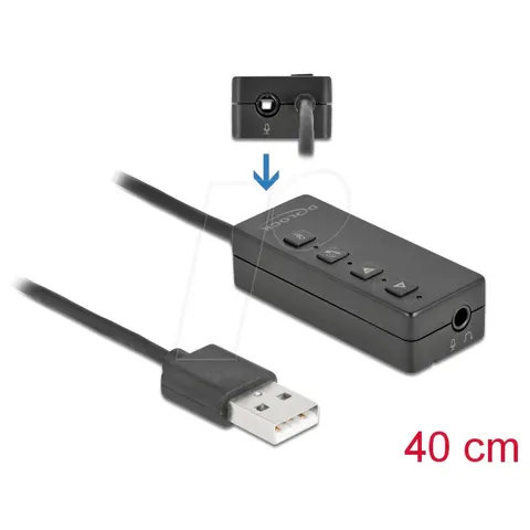 DELOCK 66731 - Sound card, external, button control, USB 2.0 – image 1