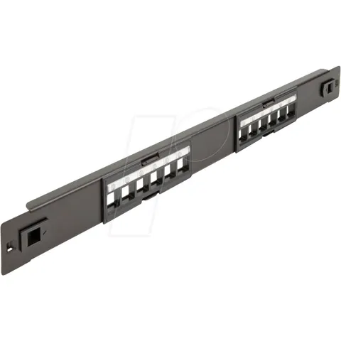 "DELOCK 66821 - 19"" Keystone Patch Panel 12 Port tool free" – image 1