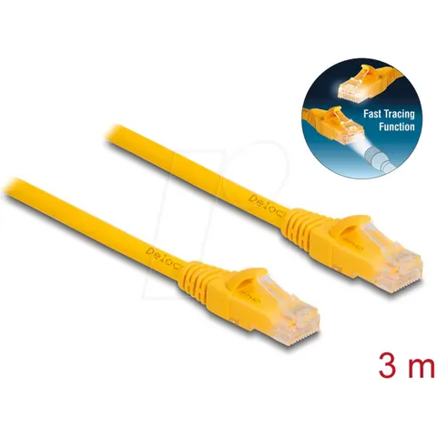 Delock RJ45 Cable Cat.6A U/UTP Fast Tracing 3 m – afbeelding 1