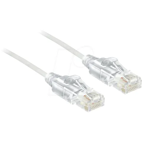 DeLOCK UTP dunne netwerkkabel wit - CAT6 - 1 meter – afbeelding 1