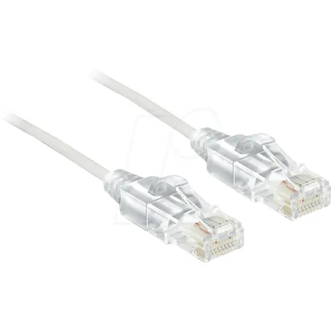 DeLOCK UTP dunne netwerkkabel wit - CAT6 - 2 meter – afbeelding 1