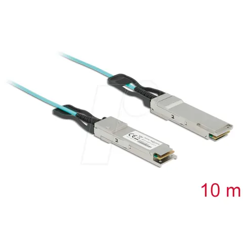 Delock Active Optical Cable QSFP+ 10 m – afbeelding 1