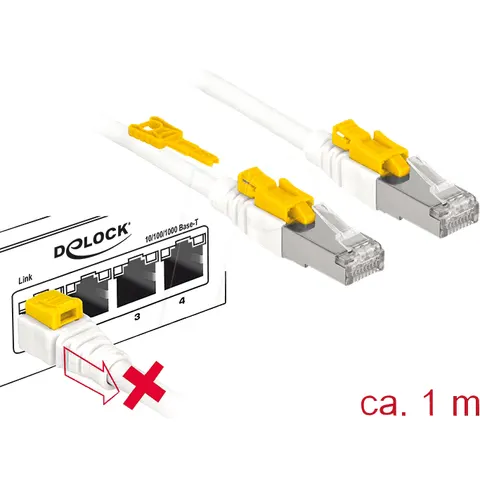 Delock Cable RJ45 Secure Cat.6A 1 m – afbeelding 1