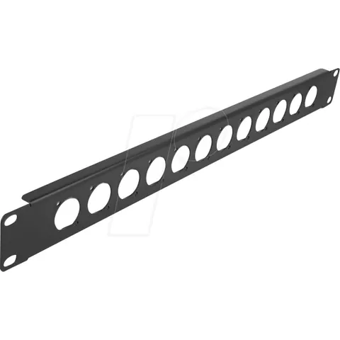 "DELOCK 86500 - 19"" D-Type Patch Panel 12 Port black" – image 1