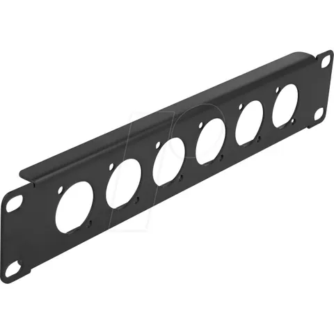"DELOCK 86501 - 10"" D-Type Patch Panel 6 Port black" – image 1