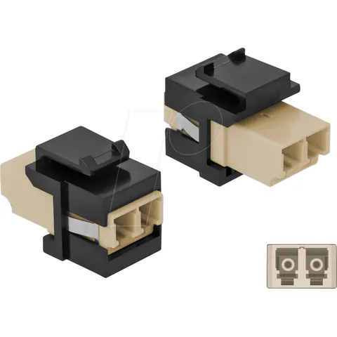DELOCK 86719 - Keystone module LC duplex female > female – image 1