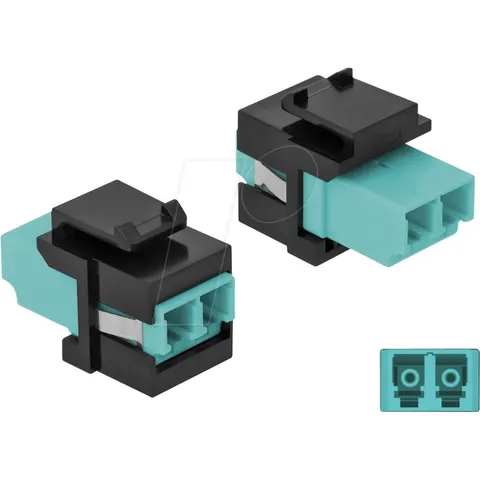 DELOCK 86720 - Keystone module LC duplex female > female – image 1