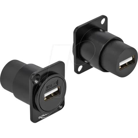 DELOCK 86784 - D-type module, USB 2.0 type-A, female / female – image 1