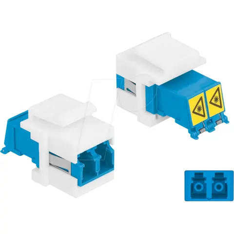 DELOCK 86834 - Keystone module LC duplex female > female – image 1