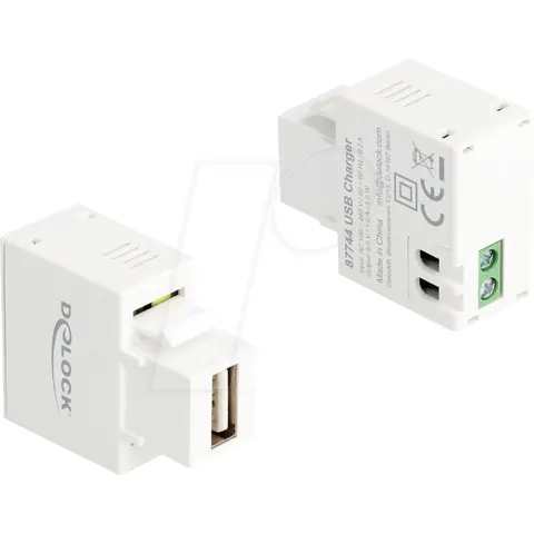 DELOCK 87744 - Keystone Module USB Type-A Charging Port 5 W white – image 1