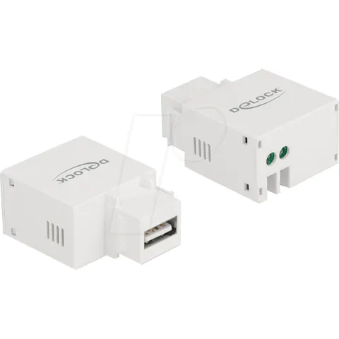 DELOCK 87791 - Keystone Module USB Type-A Charging Port 2.1 A white – image 1