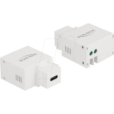 DELOCK 87792 - Keystone Module USB Type-C™ Charging Port 2.1 A white – image 1