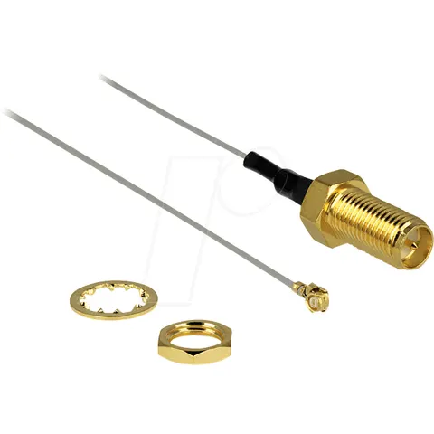 DELOCK 88343 - SMA jack/mount > MHF/U.FL plug 200 mm – image 1