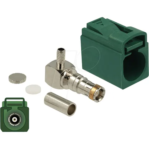 DELOCK 89717 - FAKRA E jack 90° for crimping – image 1