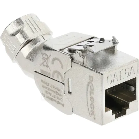 DELOCK 90801 - Keystone Module RJ45 jack to LSA Cat.6a, 45° – image 1