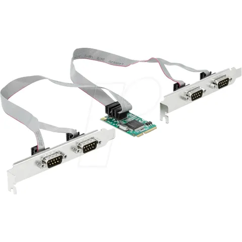 Delock Mini PCIe Card > 4 x Serial RS-232 – afbeelding 1
