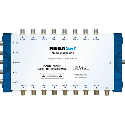 MEGASAT 0600152 - Multiswitch, 5 in 16 – image 1
