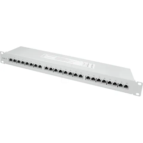 EFB-ELEKTRONIK "PATCHPANEL 24C6A - 48 cm (19"") premium patch panel, Cat6, 24 ports" – image 1
