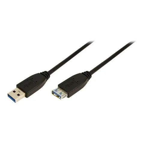 LogiLink USB Typ A (M) zu USB Typ A (W), USB 3.0, 2m – Bild 1