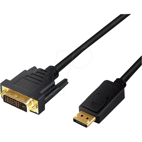 LogiLink DisplayPort - DVI Adapterkabel, schwarz, 3,0 m – Bild 1