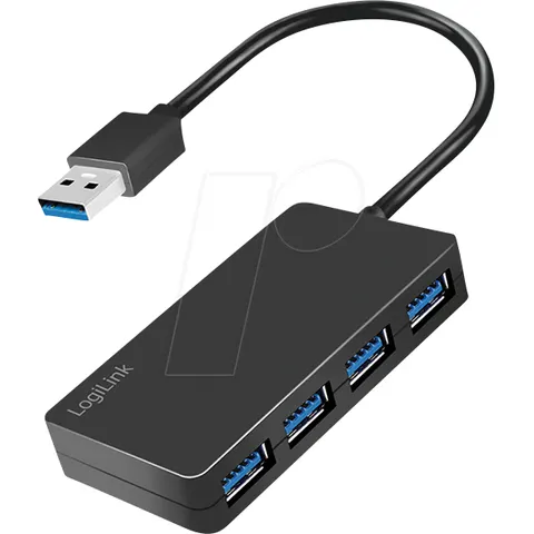 LogiLink USB 3.2 Gen1. 4-port hub. black – image 1