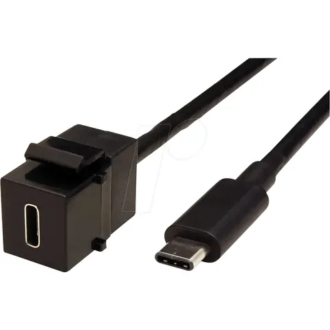 Bachmann Keystone USB-C 3.1 Modul PD 60W Buchse/Stecker – Bild 1