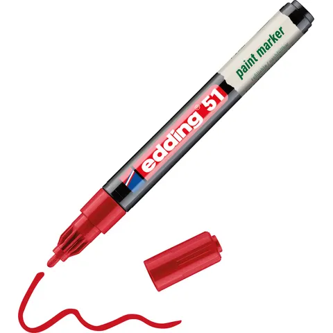 edding Lackmarker 51 Rot – Bild 1