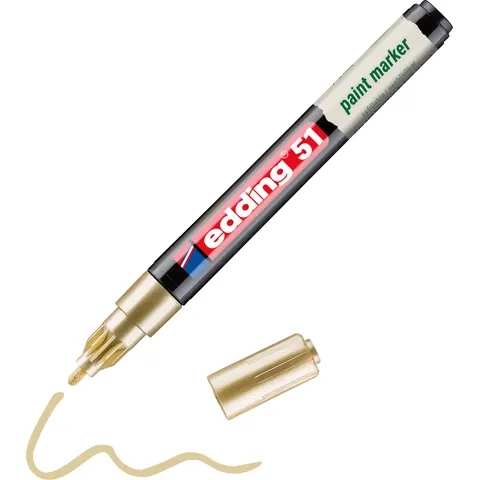 edding Lackmarker 51 Gold – Bild 1