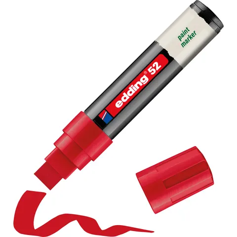 EDDING 52RT - Paint marker, 4.0 - 15.0 mm, red – image 1