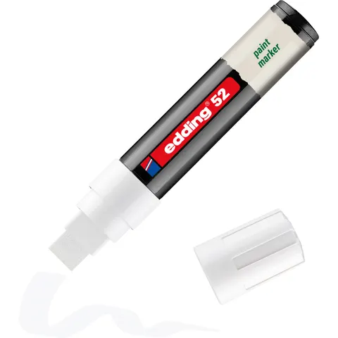 Edding 52 EcoLine Olieverf Marker Wit - 4-15mm – afbeelding 1