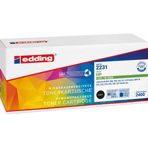 EDDING EDD-2231 - Toner, black, 135X, refill, HP – image 1