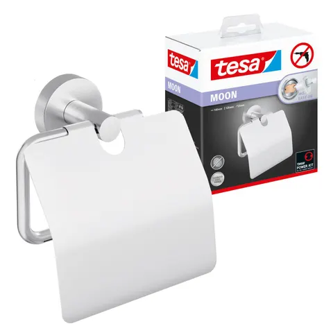 tesa Toilettenpapierhalter MOON silber – 406200000000 – Bild 1
