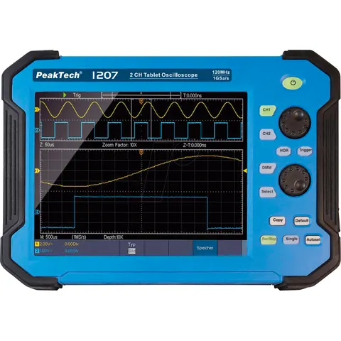 PEAKTECH 1207 - Hand-held oscilloscope, 120 MHz, 2 channels – image 1