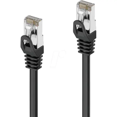 PureLink CAT 6A Patchkabel. S/FTP - schwarz - 25,0m – Bild 1
