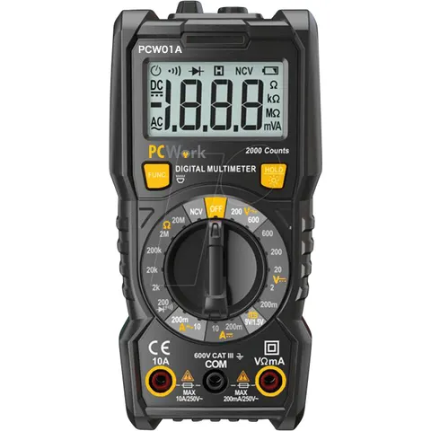 PCWORK PCW 01A - PCW01A multimeter, digital, 2000 counts, AC/DC, NCV – image 1