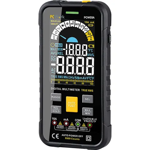PCWORK PCW 03A - PCW03A multimeter, digital, 9999 counts, TRMS, AC/DC – image 1