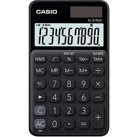 SL310UC-BK - Casio desk calculator, solar, black – image 1