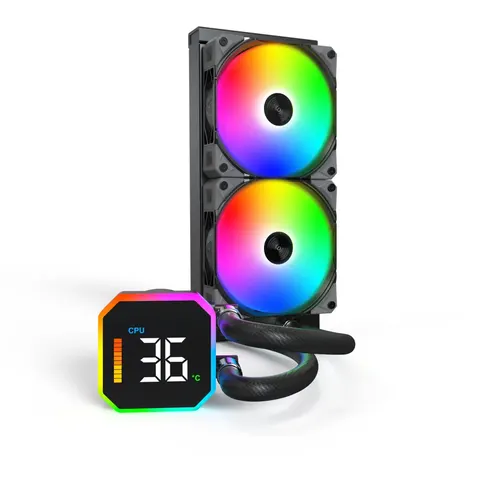Montech HyperFlow Digital 240 - Zwart – afbeelding 1