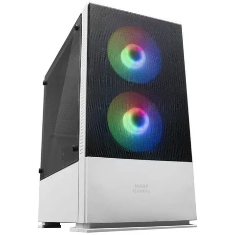 MARS-GAMING Estuche Mars Gaming MCZ Micro-ATX (Blanco) – imagen 1