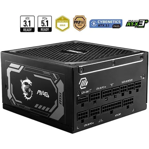 MSI MAG A1000GL PCIE5 power supply unit – Bild 1