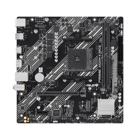 ASUS Prime A520M-K ARGB Mainboard – Schwarz – Bild 1