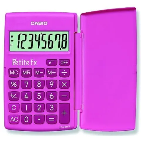 Casio LC-401LV - Bureaurekenmachine / Roze – afbeelding 1