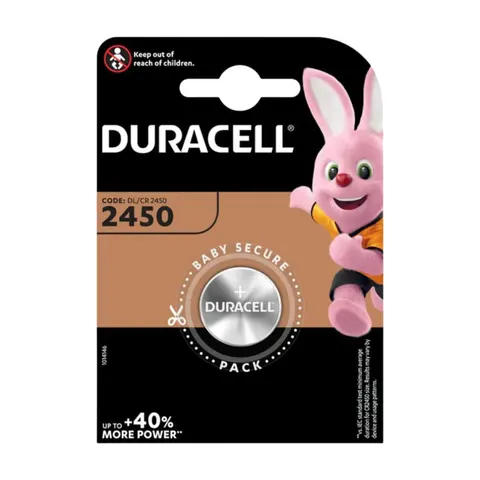 DURACELL Lithium-Knopfzelle CR2450, 3V, Electronics – Bild 1