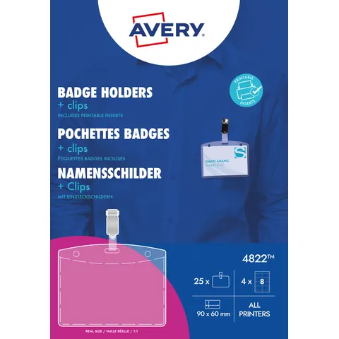 Avery zelfklevende etiketten wit – afbeelding 1