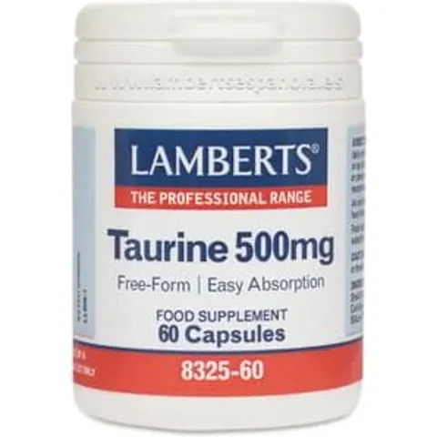 Lamberts TAURINA 500mg 60 Caps – imagen 1