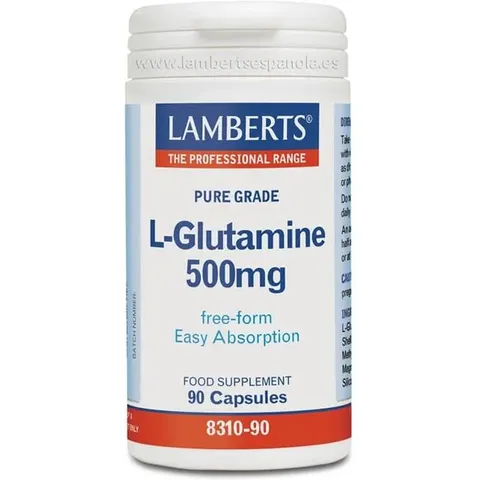 Lamberts L Glutamina 500 Mg90 caps – imagen 1