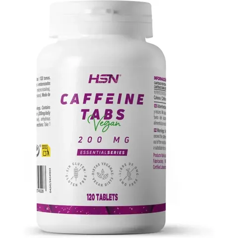 HSN Cafeína 200 mg 120 Tabs – imagen 1