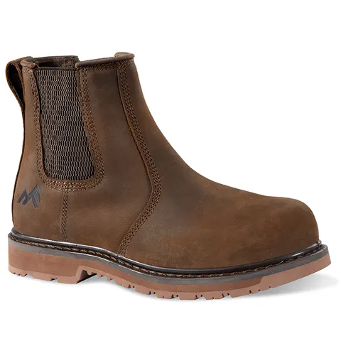 Rock Fall Ruby Womens Chelsea Safety Boot Size 3 – Brown – image 1