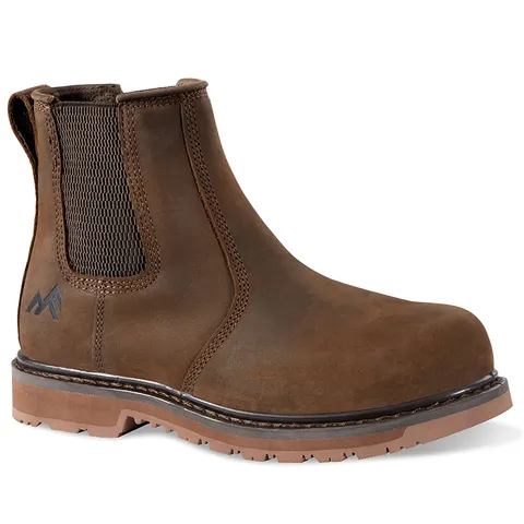 Rock Fall Ruby Womens Chelsea Safety Boot Size 8 – Brown – image 1