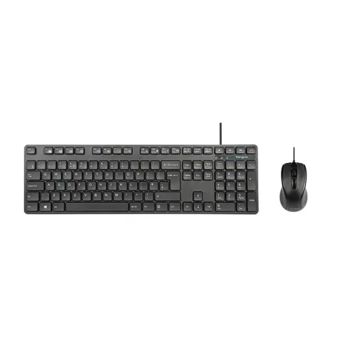 Targus USB Wired Keyboard & Optical Antimicrobial Mouse Combo, Full-Size Desktop Set for Reliable and Sanitary Computing – image 1